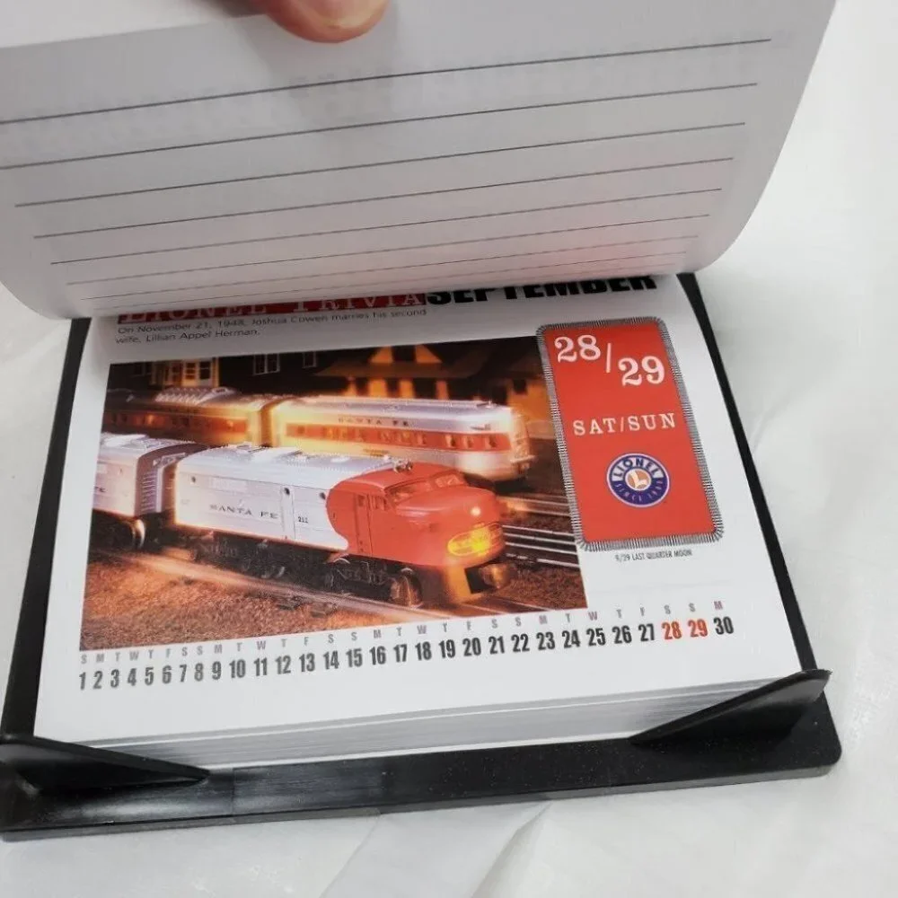 Time Factory Lionel Trains 2002 Desk Top Calender